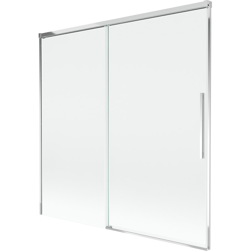 Mexen Rox paroi de baignoire à 2 volets coulissants 160 x 150 cm, transparent, chrome - 8C9-160-001-01-00