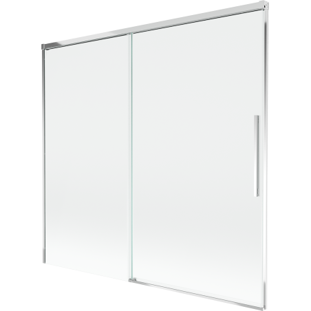Mexen Rox pare-douche coulissant à 2 volets 170 x 150 cm, transparent, chromé - 8C9-170-001-01-00