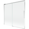 Mexen Rox pare-douche coulissant à 2 volets 170 x 150 cm, transparent, chromé - 8C9-170-001-01-00