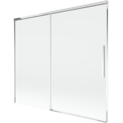 Mexen Rox paroi de baignoire coulissante à 2 volets 180 x 150 cm, transparent, chrome - 8C9-180-001-01-00