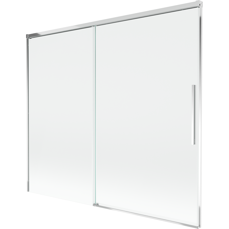 Mexen Rox paroi de baignoire coulissante à 2 volets 180 x 150 cm, transparent, chrome - 8C9-180-001-01-00