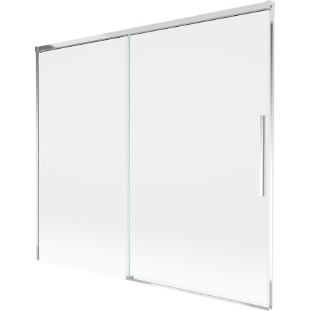 Mexen Rox paroi de baignoire coulissante à 2 volets 180 x 150 cm, transparent, chrome - 8C9-180-001-01-00