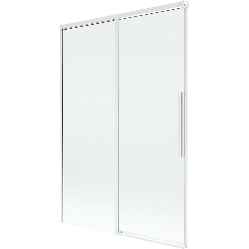 Mexen Rox pare-baignoire à 2 volets coulissants 120 x 150 cm, transparent, blanc - 8C9-120-001-20-00