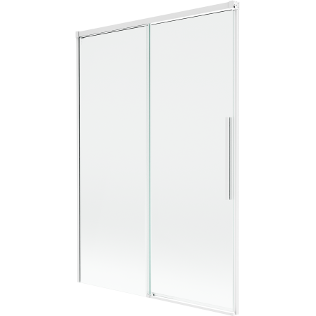 Mexen Rox paroi de douche 2 volets coulissants 120 x 150 cm, transparent, blanc - 8C9-120-001-20-00