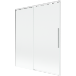 Mexen Rox paroi de baignoire coulissante à 2 volets 140 x 150 cm, transparent, blanc - 8C9-140-001-20-00
