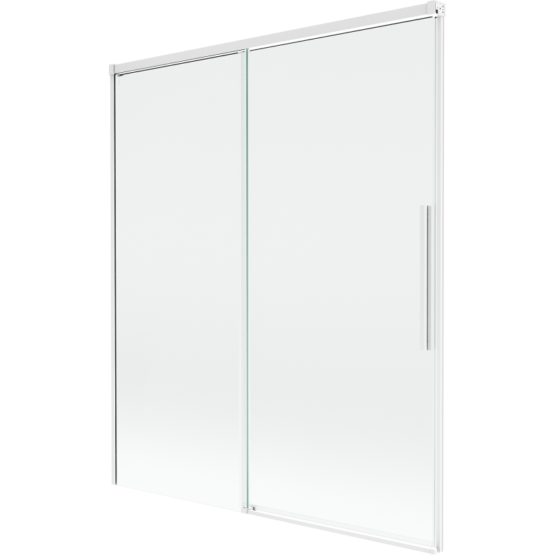 Mexen Rox paroi de baignoire coulissante à 2 volets 140 x 150 cm, transparent, blanc - 8C9-140-001-20-00