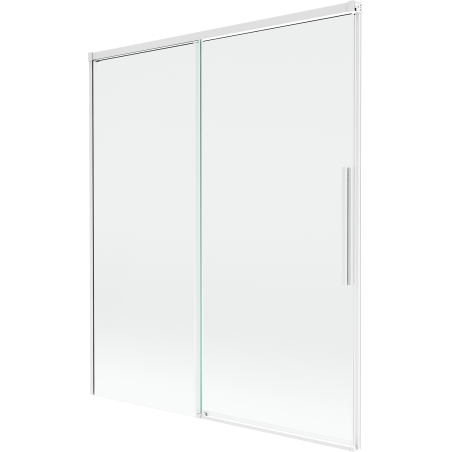 Mexen Rox paroi de baignoire coulissante à 2 volets 140 x 150 cm, transparent, blanc - 8C9-140-001-20-00
