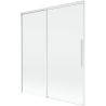 Mexen Rox paroi de baignoire coulissante à 2 volets 140 x 150 cm, transparent, blanc - 8C9-140-001-20-00