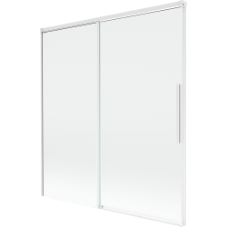 Mexen Rox paroi de douche à 2 volets coulissants 150 x 150 cm, transparent, blanc - 8C9-150-001-20-00