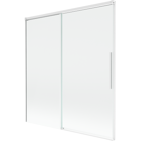 Mexen Rox paroi de douche à 2 volets coulissants 150 x 150 cm, transparent, blanc - 8C9-150-001-20-00