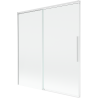 Mexen Rox paroi de douche à 2 volets coulissants 150 x 150 cm, transparent, blanc - 8C9-150-001-20-00
