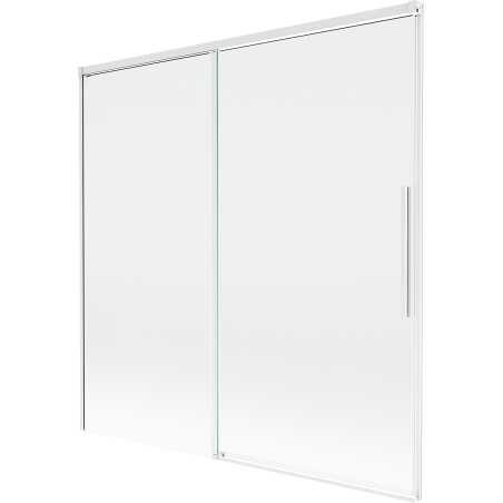 Mexen Rox pare-douche pour baignoire à 2 volets coulissants 160 x 150 cm, transparent, blanc - 8C9-160-001-20-00
