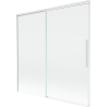 Mexen Rox pare-douche pour baignoire à 2 volets coulissants 160 x 150 cm, transparent, blanc - 8C9-160-001-20-00