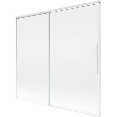 Mexen Rox paravent de douche à 2 panneaux coulissants 170 x 150 cm, transparent, blanc - 8C9-170-001-20-00