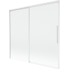 Mexen Rox paravent de douche à 2 panneaux coulissants 170 x 150 cm, transparent, blanc - 8C9-170-001-20-00