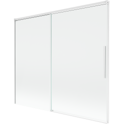 Mexen Rox paroi de douche à 2 volets coulissants 180 x 150 cm, transparent, blanc - 8C9-180-001-20-00