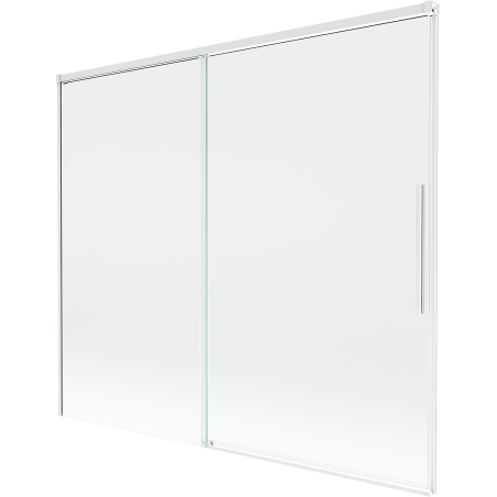 Mexen Rox paroi de douche à 2 volets coulissants 180 x 150 cm, transparent, blanc - 8C9-180-001-20-00