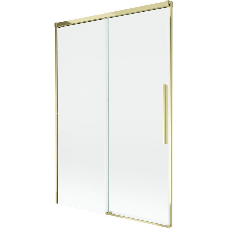 Mexen Rox paroi de douche à 2 volets coulissante 120 x 150 cm, transparent, doré - 8C9-120-001-50-00