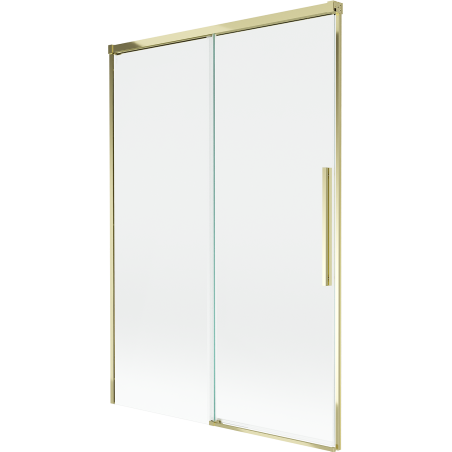 Mexen Rox paroi de douche à 2 volets coulissante 120 x 150 cm, transparent, doré - 8C9-120-001-50-00
