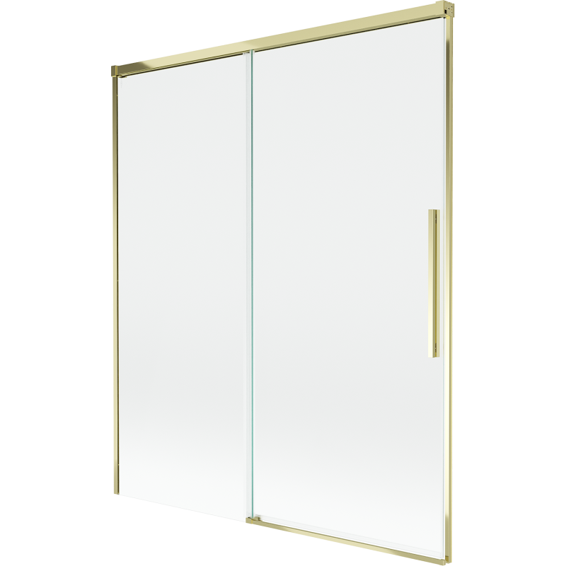 Mexen Rox paroi de douche coulissante à 2 vantaux 140 x 150 cm, transparent, doré - 8C9-140-001-50-00