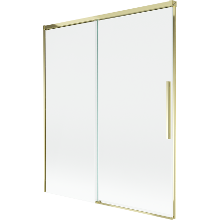 Mexen Rox paroi de douche coulissante à 2 vantaux 140 x 150 cm, transparent, doré - 8C9-140-001-50-00
