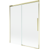 Mexen Rox paroi de douche coulissante à 2 vantaux 140 x 150 cm, transparent, doré - 8C9-140-001-50-00