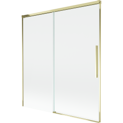 Mexen Rox paravent de douche 2 vantaux coulissants 150 x 150 cm, transparent, doré - 8C9-150-001-50-00