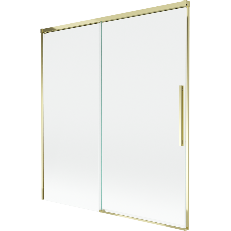 Mexen Rox paravent de douche 2 vantaux coulissants 150 x 150 cm, transparent, doré - 8C9-150-001-50-00