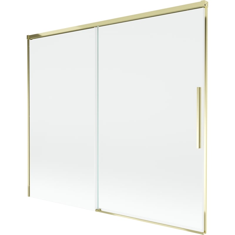 Mexen Rox paroi de baignoire 2 volets coulissants 180 x 150 cm, transparent, doré - 8C9-180-001-50-00