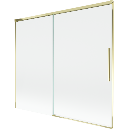 Mexen Rox paroi de baignoire 2 volets coulissants 180 x 150 cm, transparent, doré - 8C9-180-001-50-00