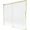 Mexen Rox paroi de baignoire 2 volets coulissants 180 x 150 cm, transparent, doré - 8C9-180-001-50-00