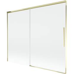 Mexen Rox paroi de douche 2 pans coulissante 190 x 150 cm, transparent, doré - 8C9-190-001-50-00