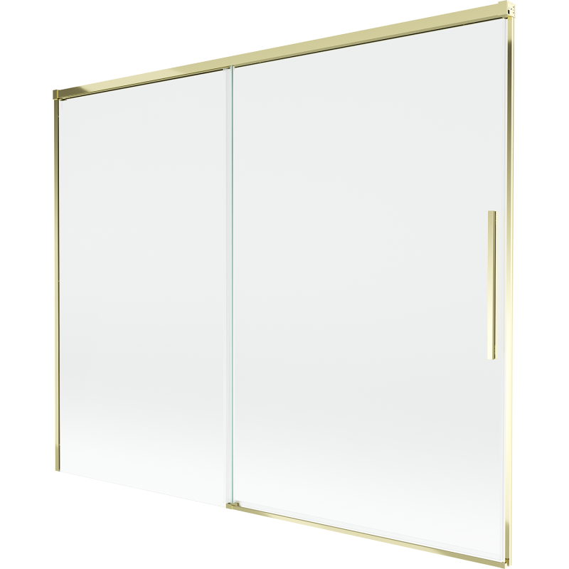 Mexen Rox paroi de douche 2 pans coulissante 190 x 150 cm, transparent, doré - 8C9-190-001-50-00