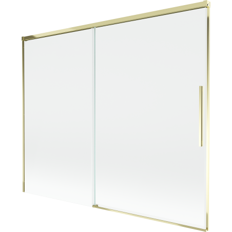 Mexen Rox paroi de douche 2 pans coulissante 190 x 150 cm, transparent, doré - 8C9-190-001-50-00