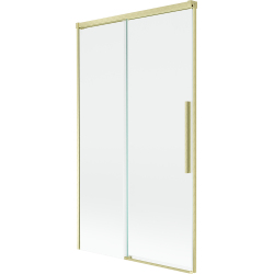 Mexen Rox paroi de bain 2 panneaux coulissante 100 x 150 cm, transparent, doré brossé - 8C9-100-001-55-00