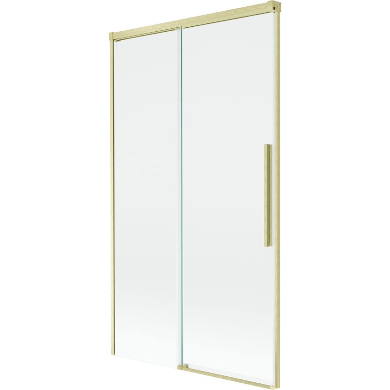 Mexen Rox paroi de bain 2 panneaux coulissante 100 x 150 cm, transparent, doré brossé - 8C9-100-001-55-00