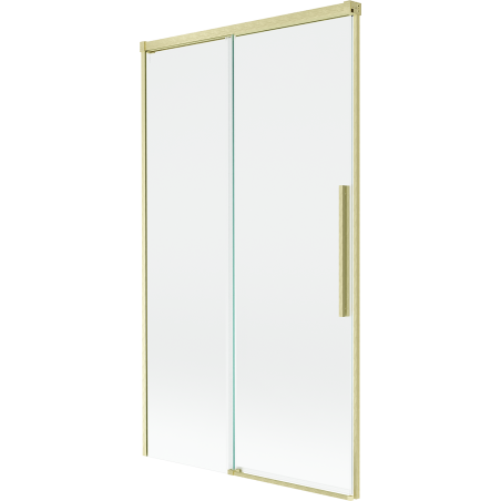 Mexen Rox paroi de bain 2 panneaux coulissante 100 x 150 cm, transparent, doré brossé - 8C9-100-001-55-00