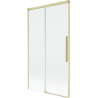 Mexen Rox paroi de bain 2 panneaux coulissante 100 x 150 cm, transparent, doré brossé - 8C9-100-001-55-00