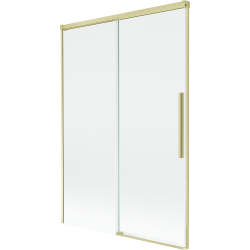 Mexen Rox paroi de baignoire à 2 volets coulissante 120 x 150 cm, transparent, or brossé - 8C9-120-001-55-00