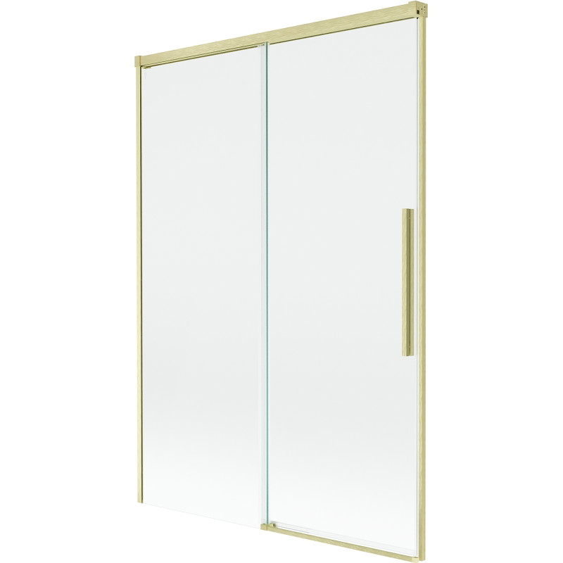 Mexen Rox paroi de baignoire à 2 volets coulissante 120 x 150 cm, transparent, or brossé - 8C9-120-001-55-00