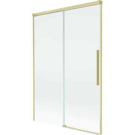 Mexen Rox paroi de baignoire à 2 volets coulissante 120 x 150 cm, transparent, or brossé - 8C9-120-001-55-00