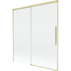 Mexen Rox paroi de baignoire coulissante à 2 volets 150 x 150 cm, transparent, or brossé - 8C9-150-001-55-00