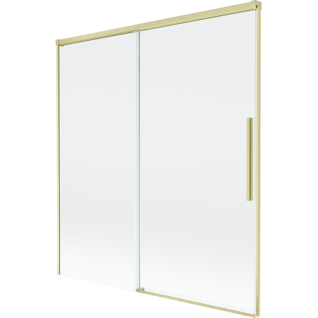 Mexen Rox paroi de baignoire coulissante à 2 volets 150 x 150 cm, transparent, or brossé - 8C9-150-001-55-00