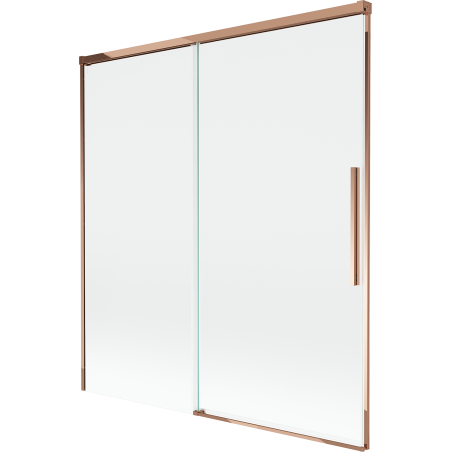 Mexen Rox paroi de douche à 2 volets coulissants 150 x 150 cm, transparent, or rose - 8C9-150-001-60-00