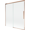 Mexen Rox paroi de douche à 2 volets coulissants 150 x 150 cm, transparent, or rose - 8C9-150-001-60-00