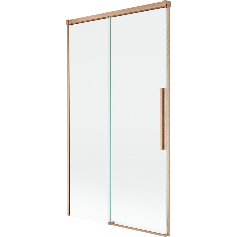 Mexen Rox paroi de baignoire pliante à 2 panneaux 100 x 150 cm, transparent, cuivre brossé - 8C9-100-001-65-00