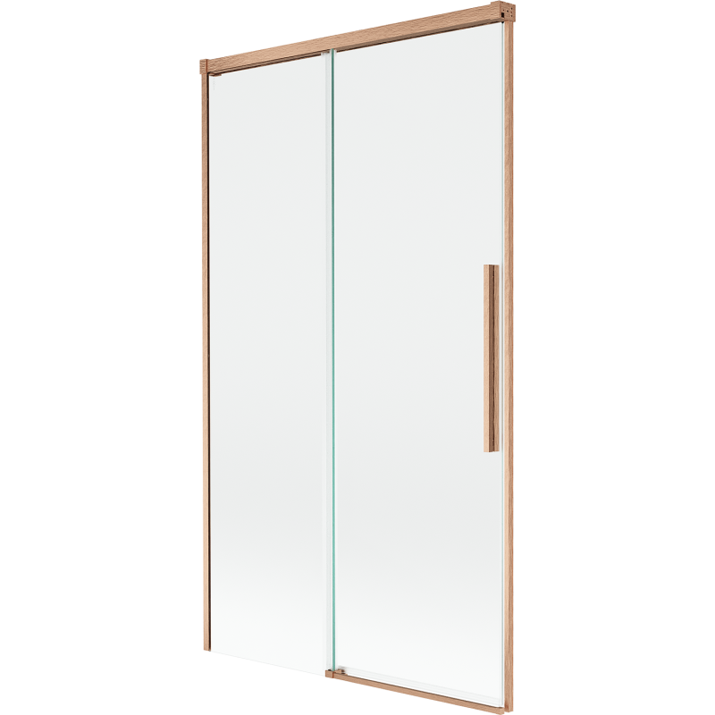 Mexen Rox paroi de douche à 2 volets coulissants 100 x 150 cm, transparent, cuivre brossé - 8C9-100-001-65-00