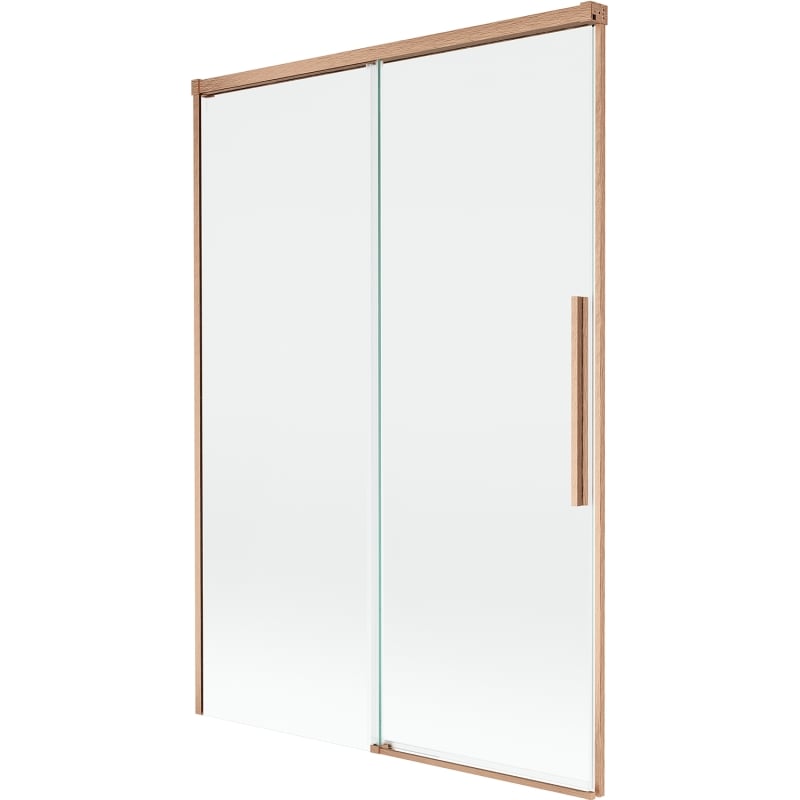 Mexen Rox paroi de baignoire à 2 volets coulissants 120 x 150 cm, transparent, cuivre brossé - 8C9-120-001-65-00