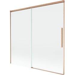 Mexen Rox paroi de baignoire à 2 battants coulissants 170 x 150 cm, transparent, cuivre brossé - 8C9-170-001-65-00