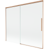 Mexen Rox paroi de baignoire à 2 volets coulissants 180 x 150 cm, transparent, cuivre brossé - 8C9-180-001-65-00